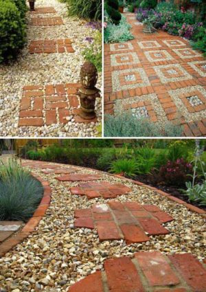 How-to & 22 Ideas To Lay a Stepping Stones and Path Combo