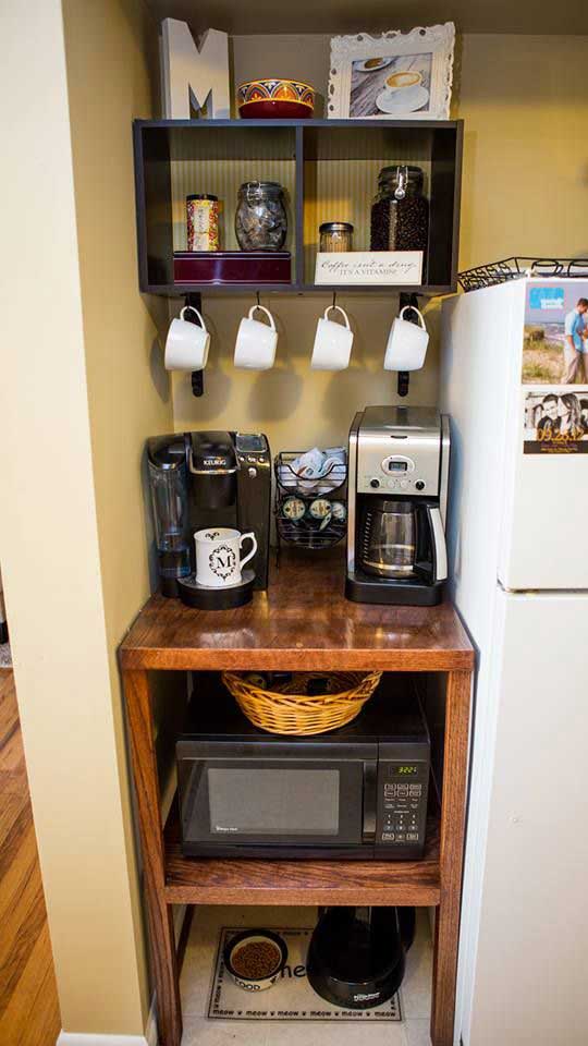 Bedroom Coffee Station Ideas - Perfect DIY Corner Bar!